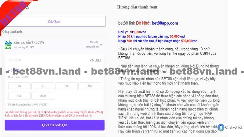 Sử dụng ví Zalo Pay để nạp tiền bet8